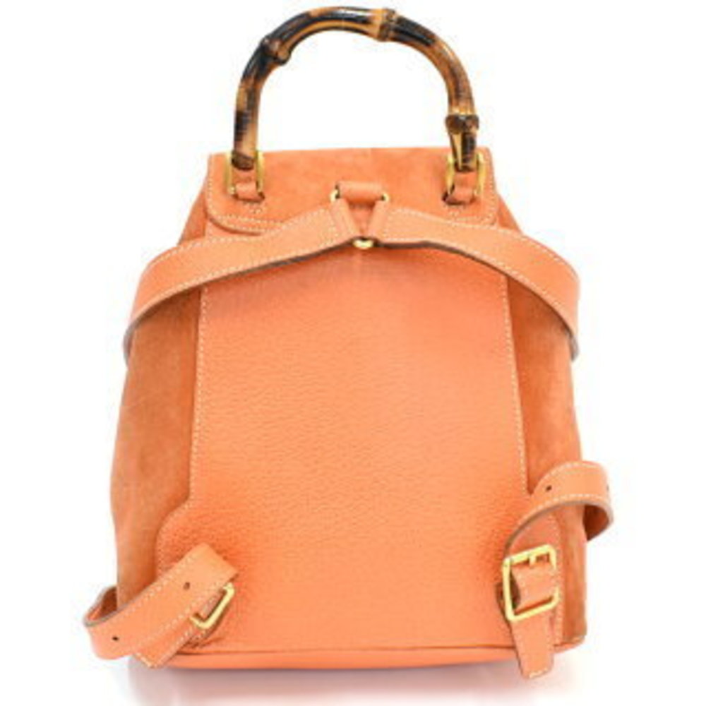 Gucci Mini Rucksack Backpack Backpack Bamboo Sued… - image 3